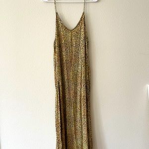 Animal Print Midi Dress. Size S